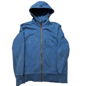 Lululemon Men's Blue Full Zip Scuba Hoodie Sweatshirt Size L Casual Fleece Heavy